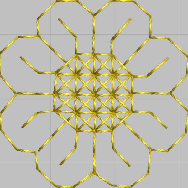 Cross Stitch flower 2 Embroidery