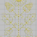 Cross stitch flower