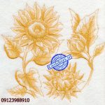 طرح گلدوزی گل کامپیوتری