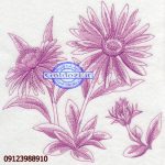 طرح گلدوزی گل کامپیوتری